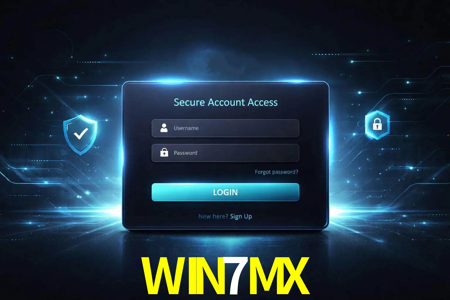 Pantalla de inicio de sesión de cuenta WIN7MX para usuarios en México